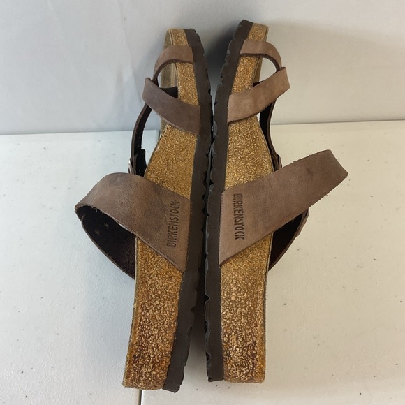 Birkenstock Mayari Sandals Brown Birko-Flor Size 38 EU Women's Comfort Shoes - Picture 4 of 8